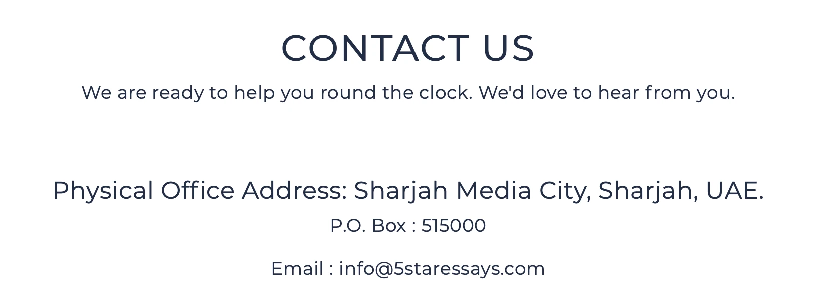 5StarEssays customer assistance service